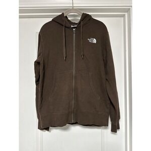The North Face, Men's Full Zip Brown Hoodie, Size Small